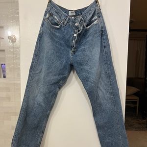 AGOLDE Riley cropped jean